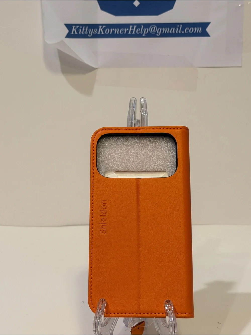 NWOT Shieldon iPhone 17 Pro Max Leather Case-Open Box